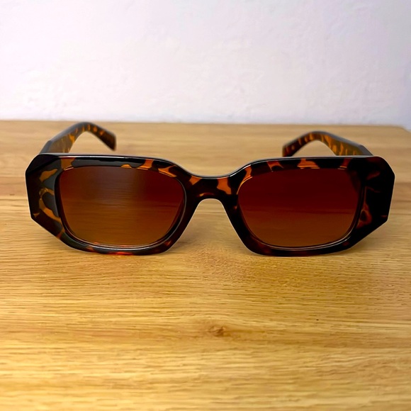 Prada Other - Prada Tortoise Rectangular Sunglasses PR17WSF